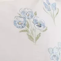Floral Embroidered Comforter Set