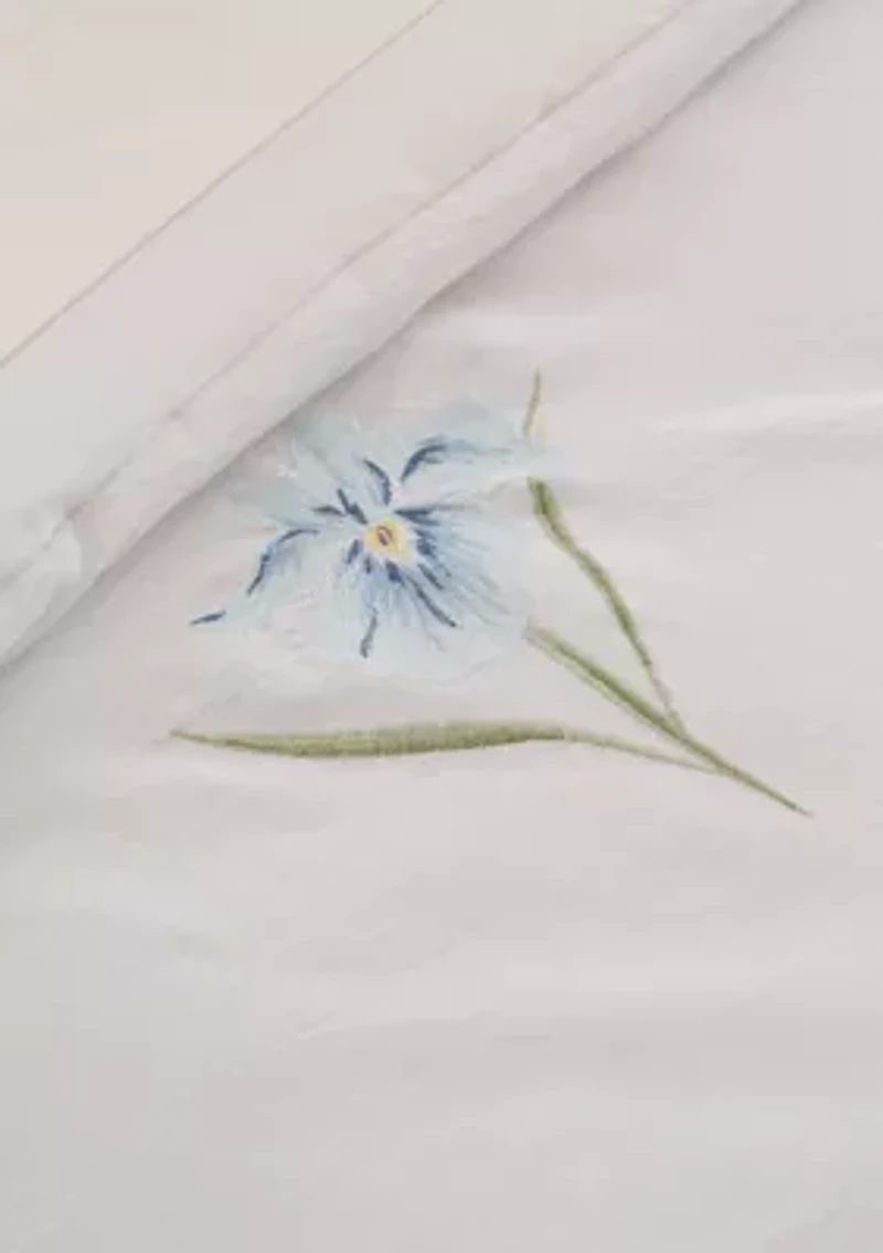 Floral Embroidered Comforter Set