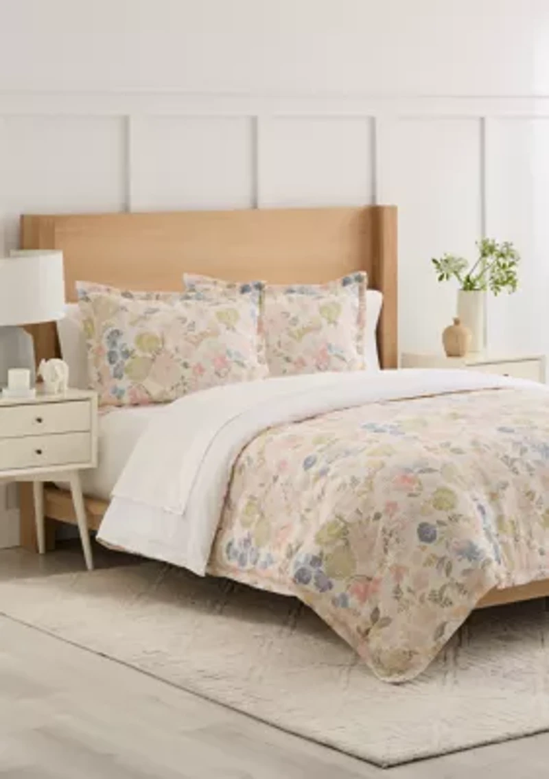 Floral Print Comforter Set