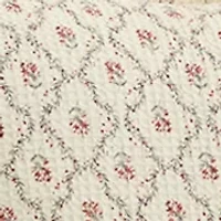 Waffle Knit Print Comforter Set