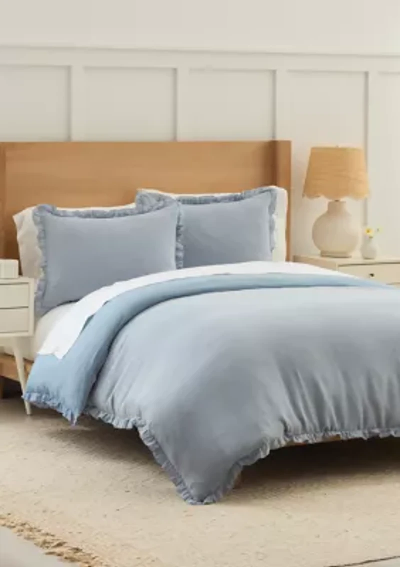 Ruffle Duvet Cover Set