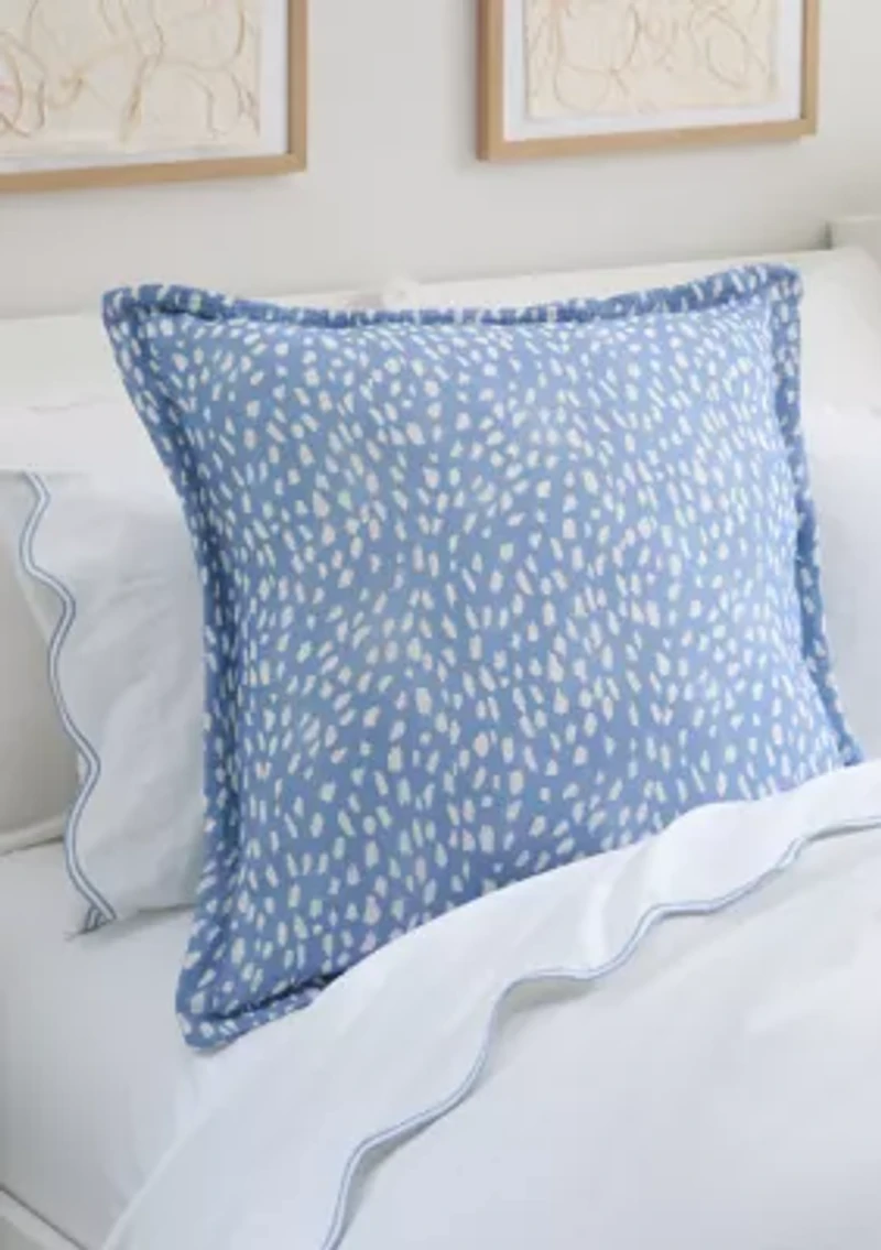 Dot Print Euro Pillow