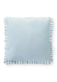 Striped Ruffle Filled Euro Pillow