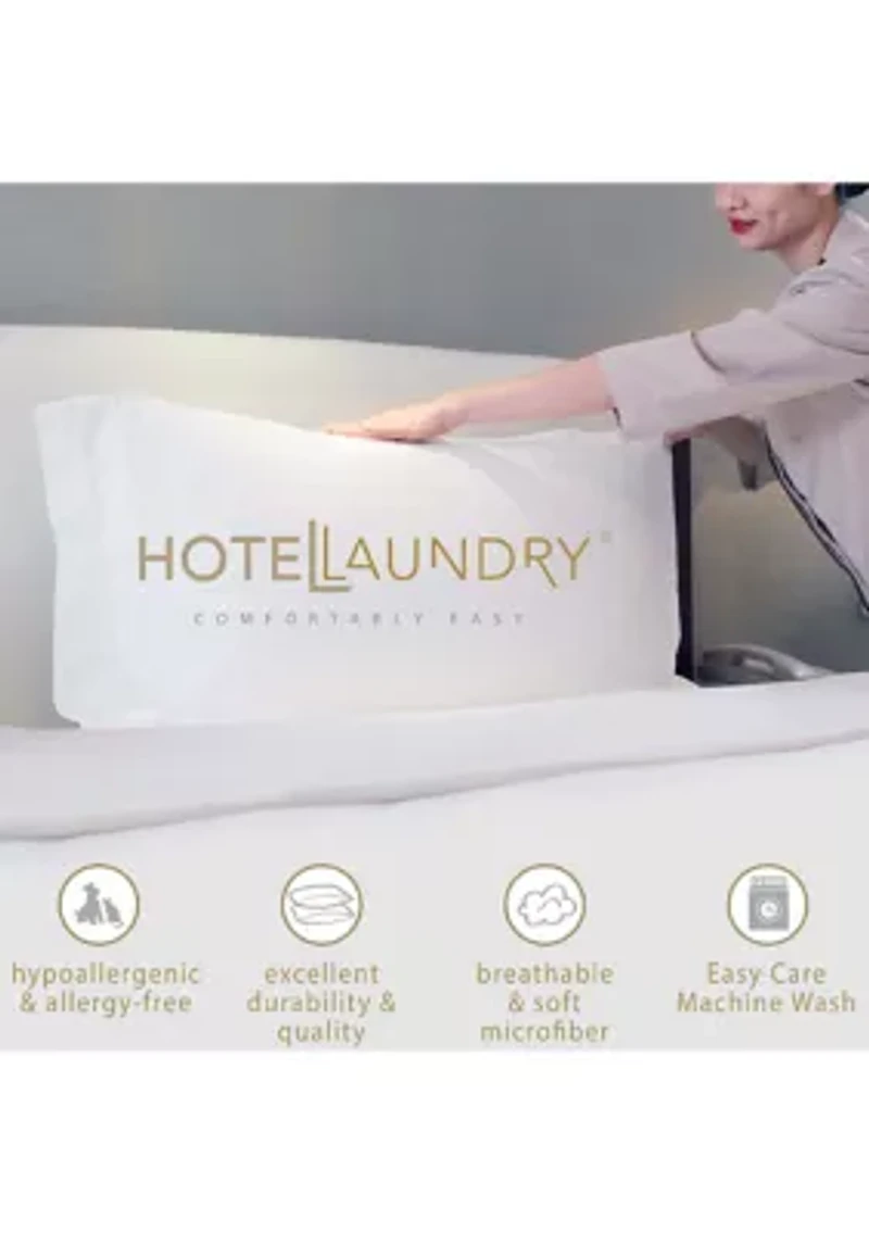 Stretchy Fit Waterproof Mattress Encasement Set for Allergy & Bed Bug Protection with Pillow Zipper Protectors