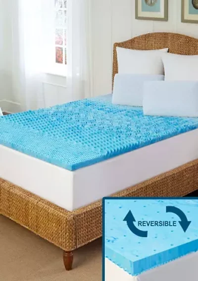 Cool Gel 1.5 Inch 5 Zone Memory Foam Topper