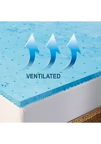 Cool Gel 1.5 Inch 5 Zone Memory Foam Topper
