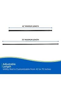 Kenney No Tools Spring Tension Utility Rod