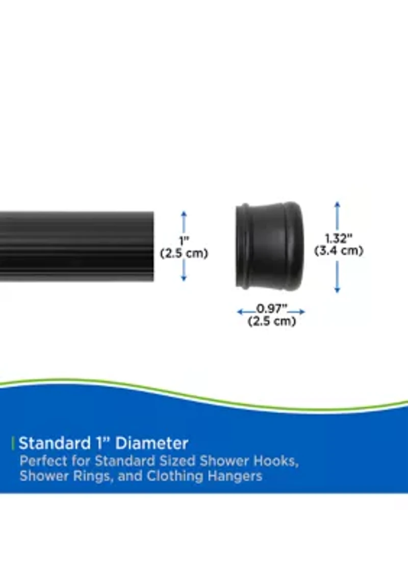 Kenney No Tools Spring Tension Utility Rod