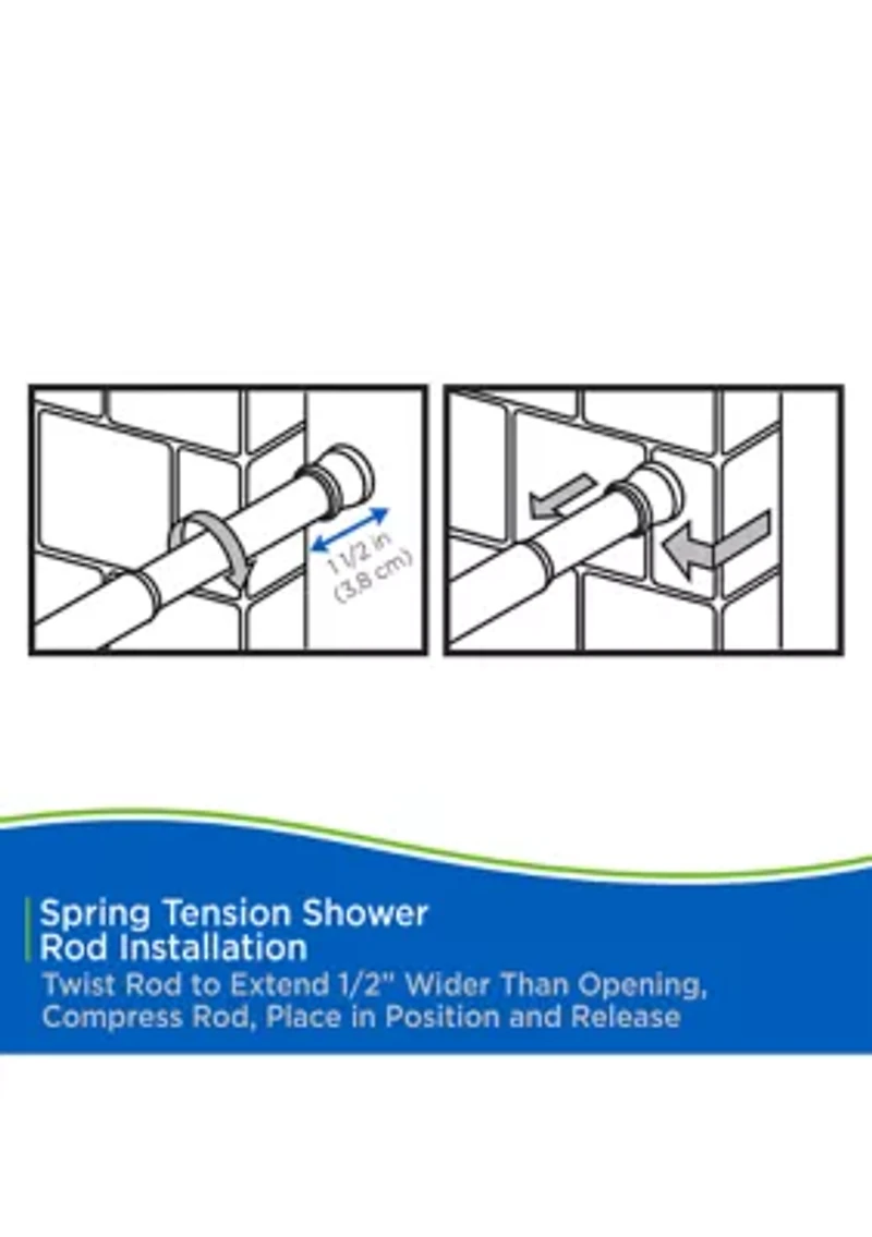 Kenney No Tools Spring Tension Utility Rod