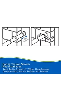 Kenney No Tools Spring Tension Utility Rod