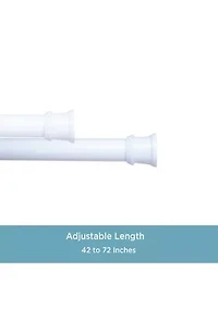 Twist & Fit No Tools Tension Shower Curtain Rod - 42-72"
