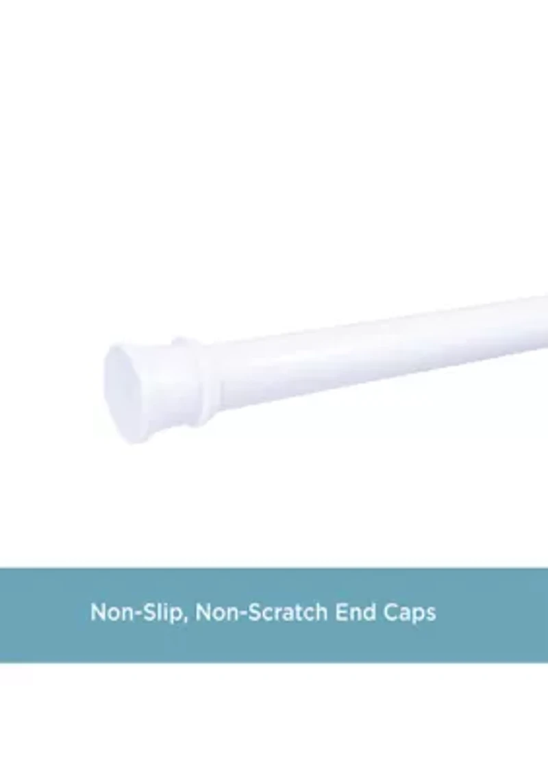 Twist & Fit No Tools Tension Shower Curtain Rod - 42-72"