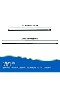 Kenney Twist & Fit No Tools Tension Shower Curtain Rod