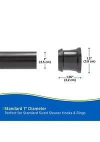 Kenney Twist & Fit No Tools Tension Shower Curtain Rod
