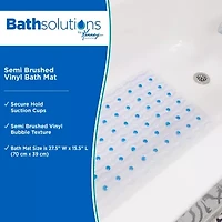 Kenney Semi-Brushed Bath, Shower, and Tub Mat with Suction Cups
