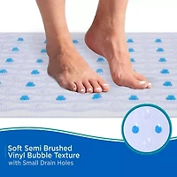 Kenney Semi-Brushed Bath, Shower, and Tub Mat with Suction Cups