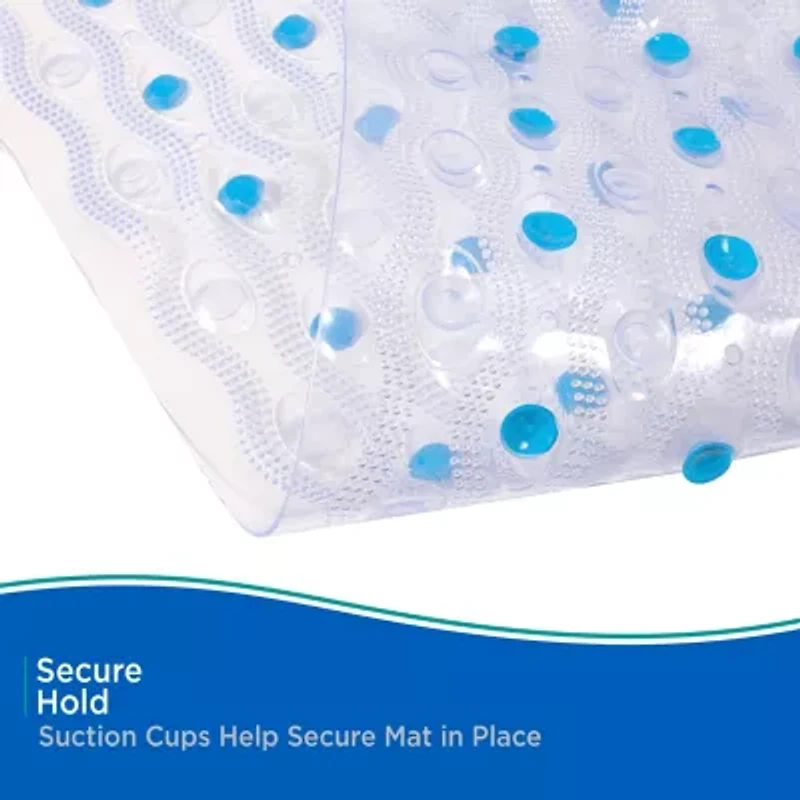 Kenney Semi-Brushed Bath, Shower, and Tub Mat with Suction Cups