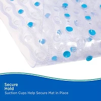 Kenney Semi-Brushed Bath, Shower, and Tub Mat with Suction Cups