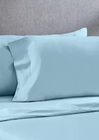 Thread Count Solid Sateen Bed Sheet Set
