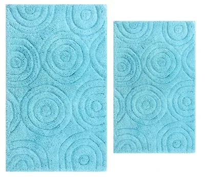 CIRCLES 20X30 24X40 Bath Rug Set