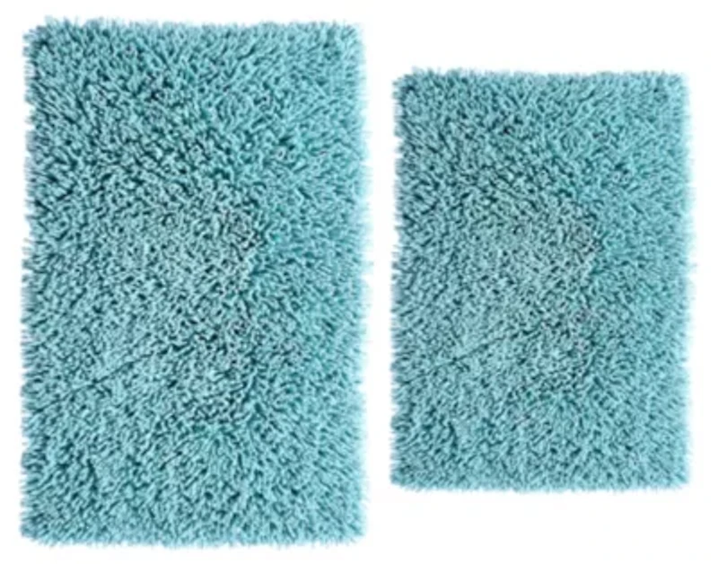 CHENILLE SHAGGY 20X30 24X40 Bath Rug Set