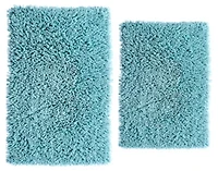 CHENILLE SHAGGY 20X30 24X40 Bath Rug Set
