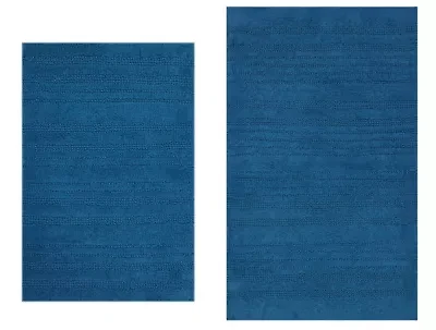 MULTI CHAIN 17X24 21X34 Bath Rug Set
