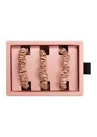 Pure Silk Skinny Scrunchies
