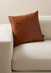 Cinnamon Woven Decorative Throw Pillow