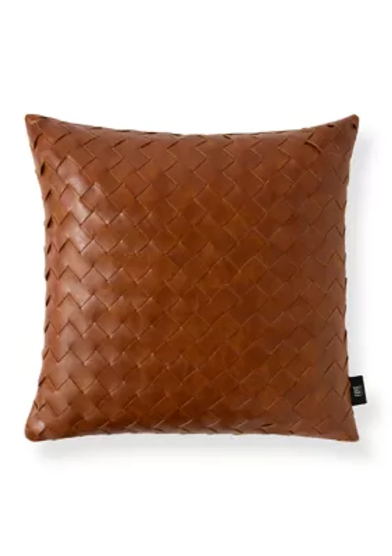 Cinnamon Woven Decorative Throw Pillow