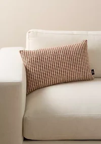 Cinnamon Woven Texture Decorative Throw Pillow