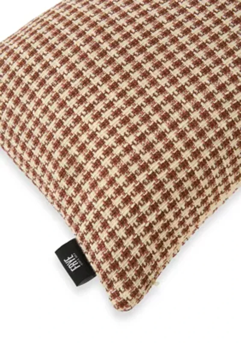 Cinnamon Woven Texture Decorative Throw Pillow