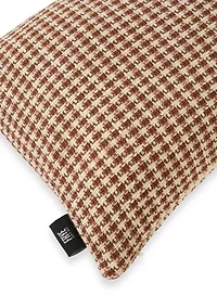 Cinnamon Woven Texture Decorative Throw Pillow
