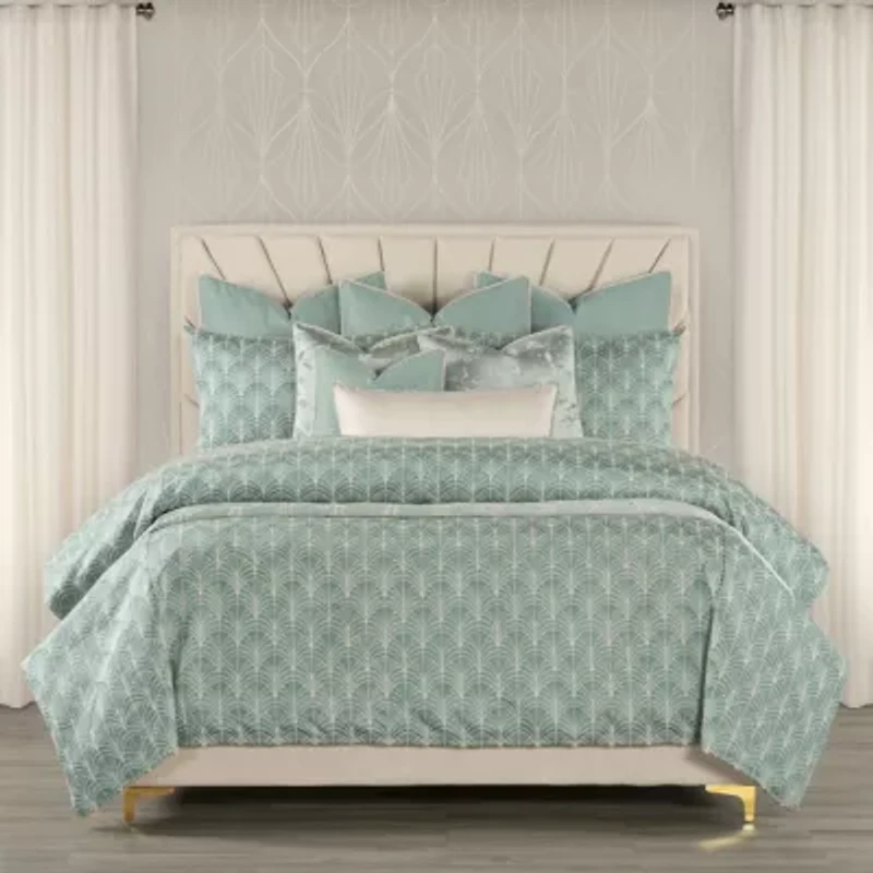 The Great Gatsby At The Gate Art Deco Duvet & Insert Set- California King- 6 Piece