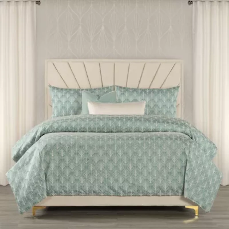 The Great Gatsby At The Gate Art Deco Duvet & Insert Set- California King- 6 Piece