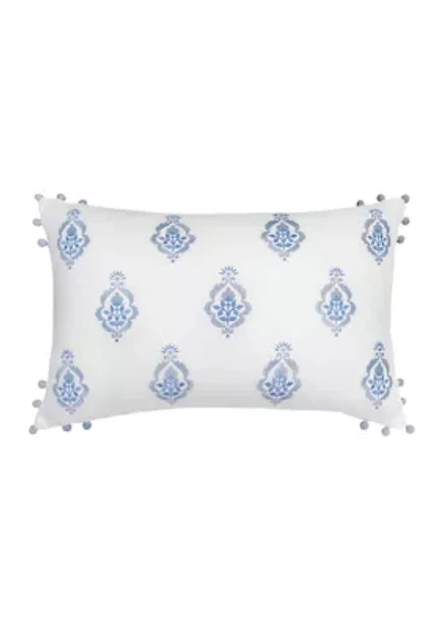 Ogee Pom Pom Decorative Pillow
