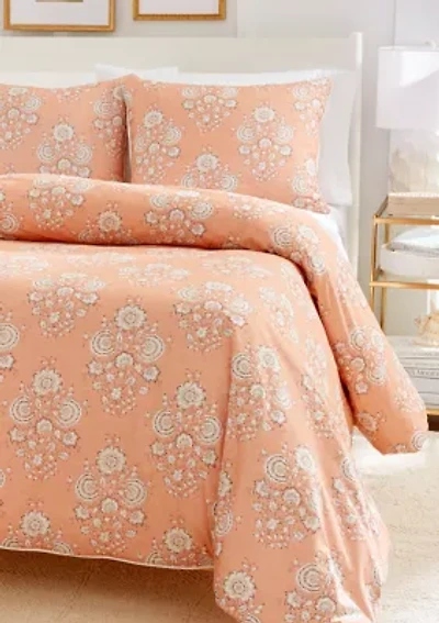 Sutton Flower 3 Piece Comforter Set