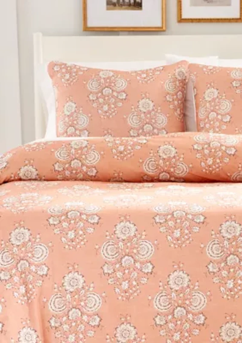 Sutton Flower 3 Piece Comforter Set