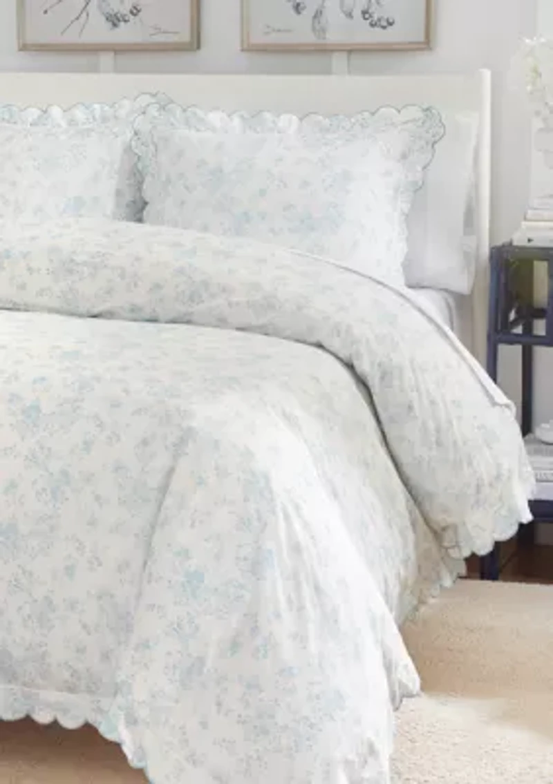 Abigail Floral 3 Piece Comforter Set