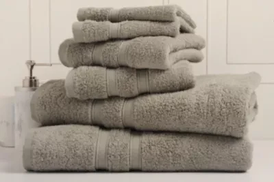6pc Zero Twist Cotton Towel Set