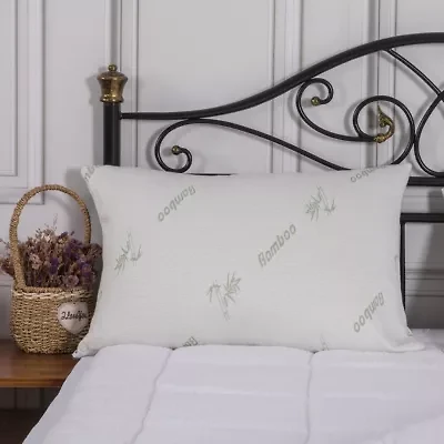 Bamboo Memory Foam Pillow 2pk