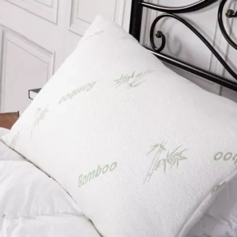 Bamboo Memory Foam Pillow 2pk