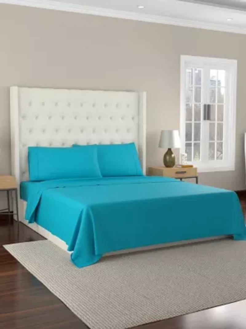300TC Organic Cotton Percale Sheet Set
