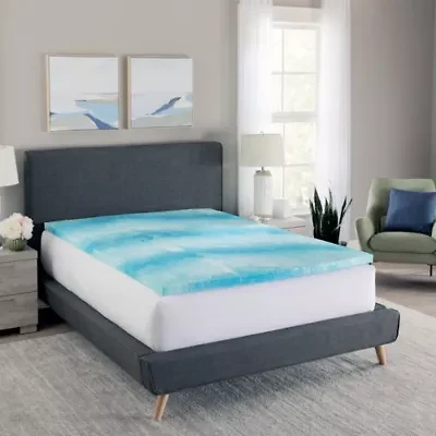 Inch Cooling Gel Swirl Memory Foam Mattress Topper