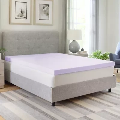 3-Inch Lavender Infused Memory Foam Mattress Topper