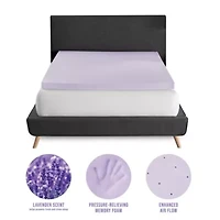 3-Inch Lavender Infused Memory Foam Mattress Topper