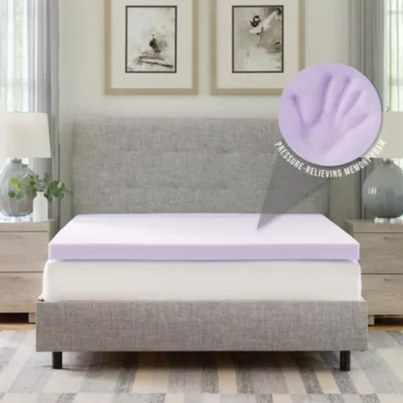 3-Inch Lavender Infused Memory Foam Mattress Topper