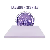 3-Inch Lavender Infused Memory Foam Mattress Topper