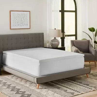 2-Inch Gel-Infused Memory Foam Mattress Topper with Circular-Knit Cover