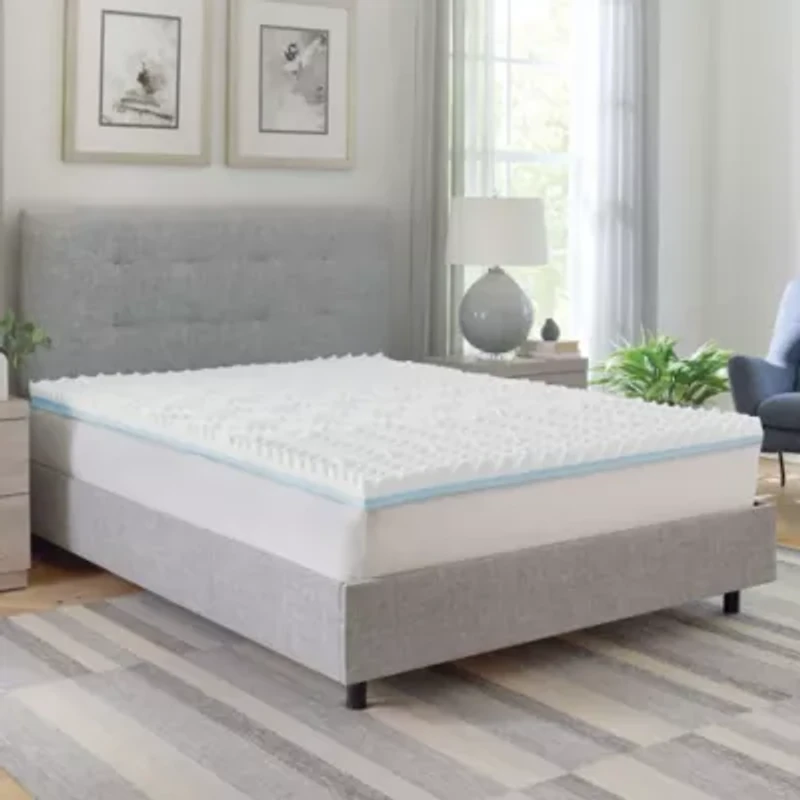 3-Inch Reversible Dual Sided Memory Foam Mattress Topper